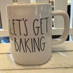 Rae Dunn White Mug - Let's Get Baking
